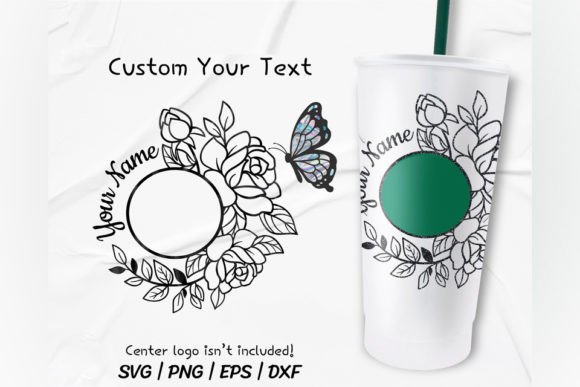 Butterfly Custom Venti Cold Cup 24 Oz Graphics and Crafts