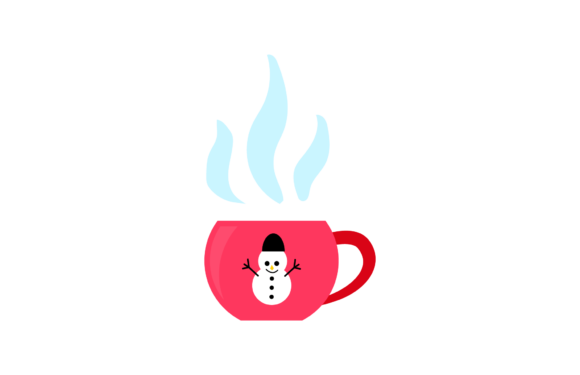 Christmas Cup Ornament Snow Graphics