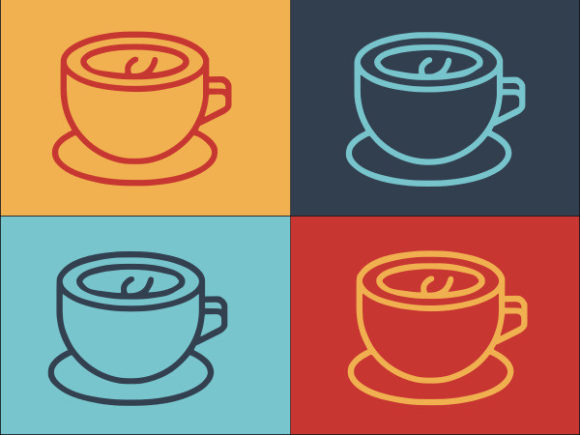Cup Latte: Graphics and Logos for Digital Sellers