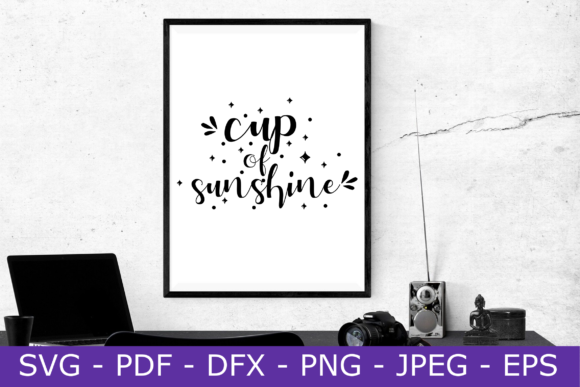 Cup of Sunshine: A Bright Embroidery Design
