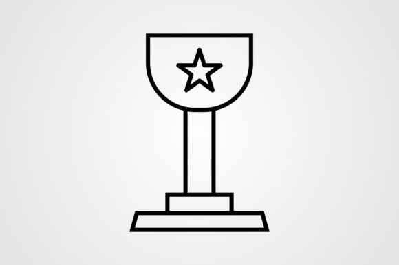 Cup Trophy Line Icon: Graphics and Icons for Creative Design
