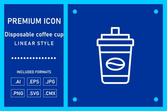 Disposable Coffee Cup Graphics and Icons