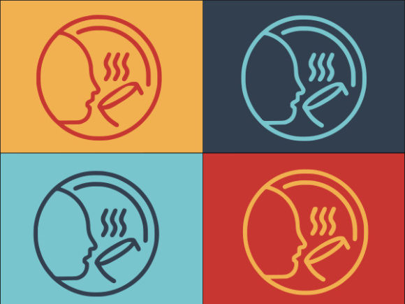 Face and Hot Cup: Graphics and Logos for Modern Branding