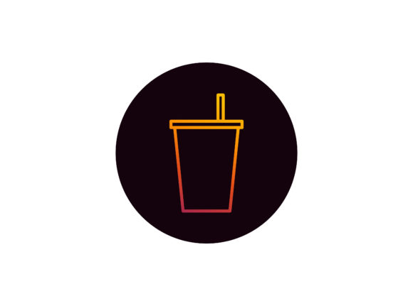 Food Icon Gradient Drink Cup 2 Graphics and Icons