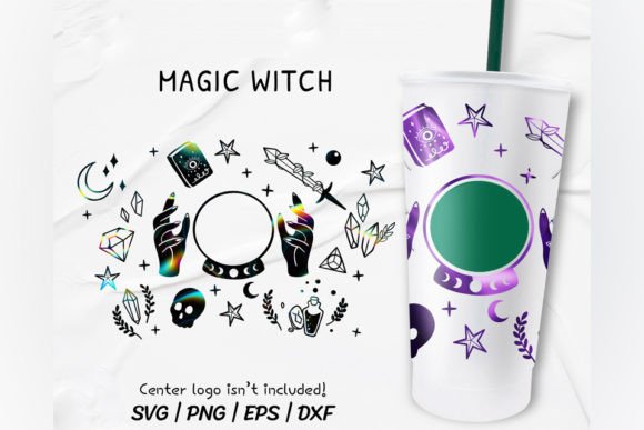 Magic Boho Venti Cold Cup 24 Oz Graphics and Crafts