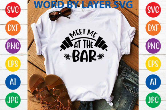 Meet Me at the Bar Svg Design: Graphics & Tumbler Wraps