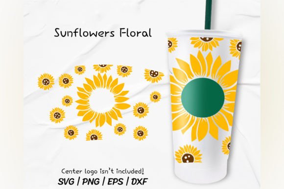 Mini Sunflower Venti Cold Cup 24 Oz Graphics and Crafts