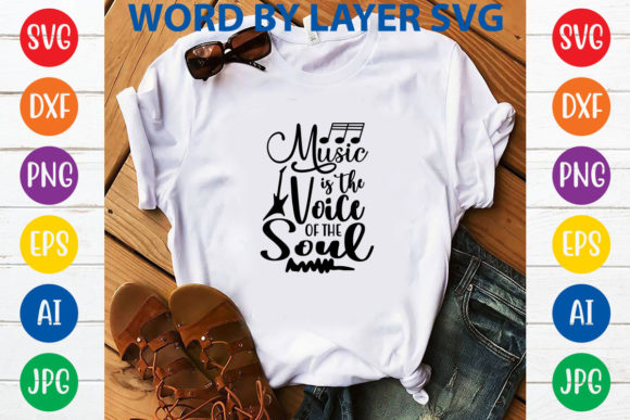 Music is the Voice of the Soul Svg Desig Graphics