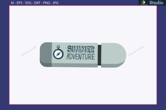 Tumbler Camping Label Summer Adventure Graphics